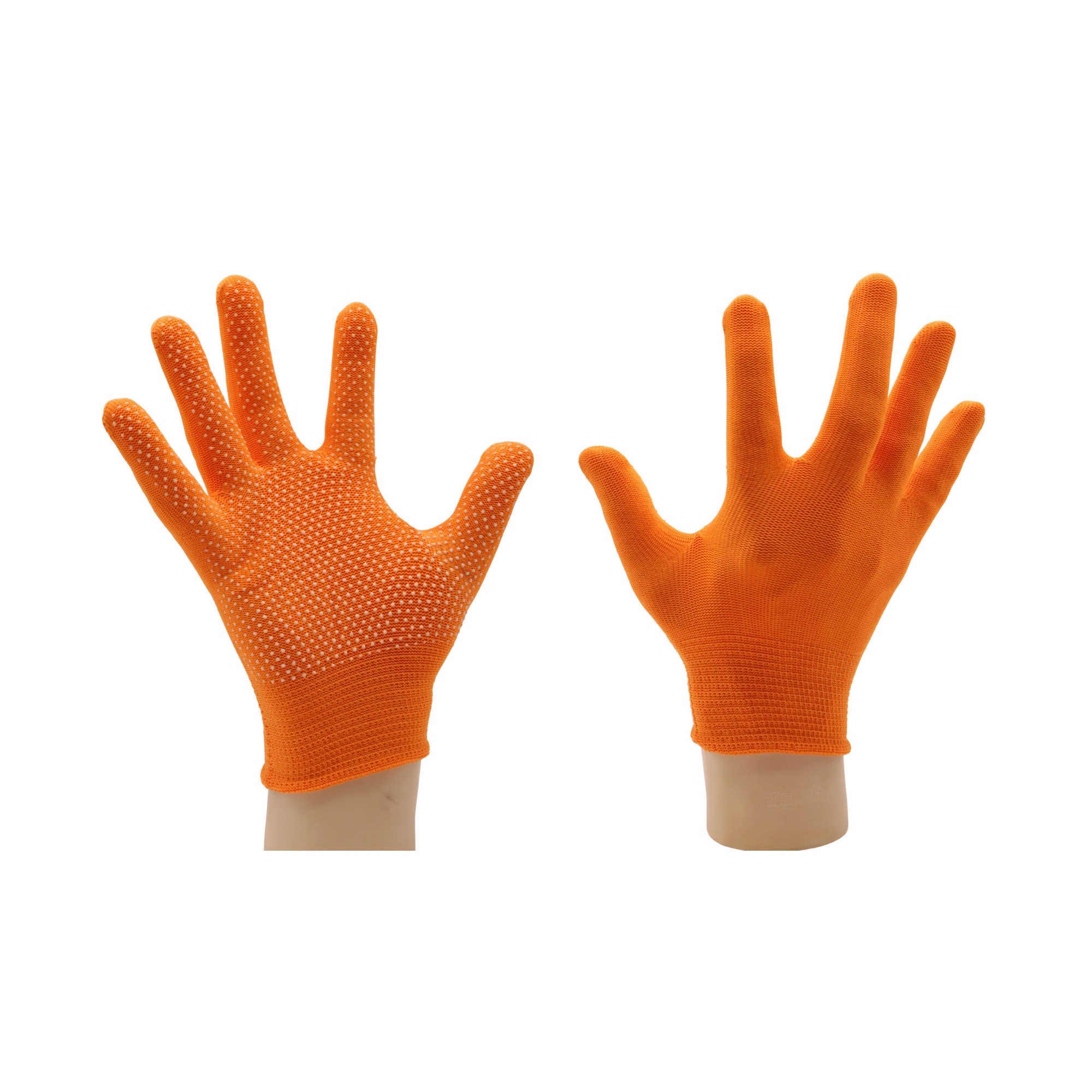 Mănuși textile subțiri cu puncte PVC, negre (12/set), MSA3432