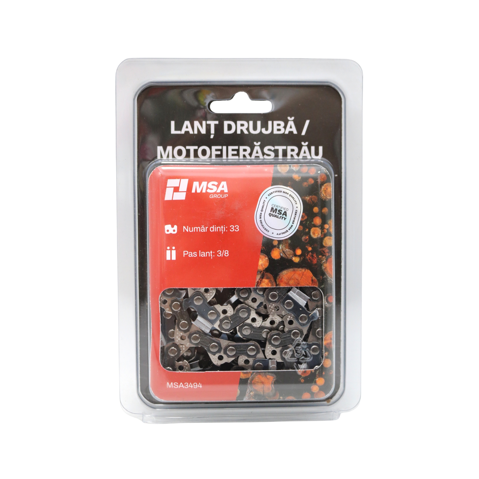 Lanț drujbă / motofierăstrău MSA, 33 dinți, pas 3/8 – MSA3494