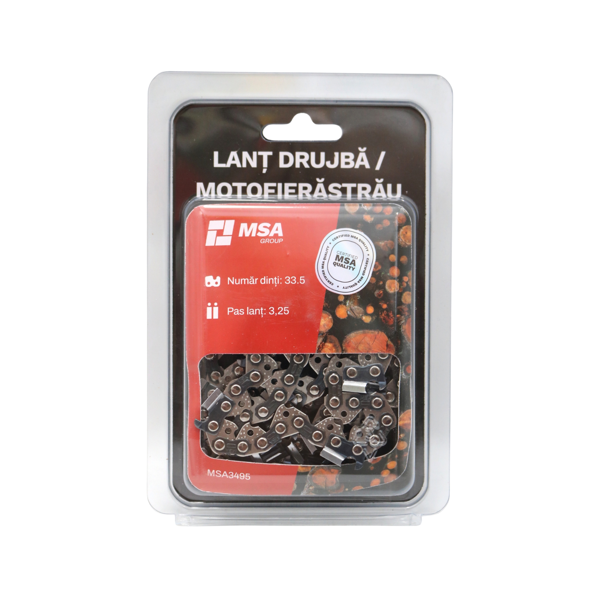 Lanț drujbă / motofierăstrău MSA, 33.5 dinți, pas 3.25 – MSA3495
