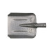 Lopată pătrată metalică gri, 720 g