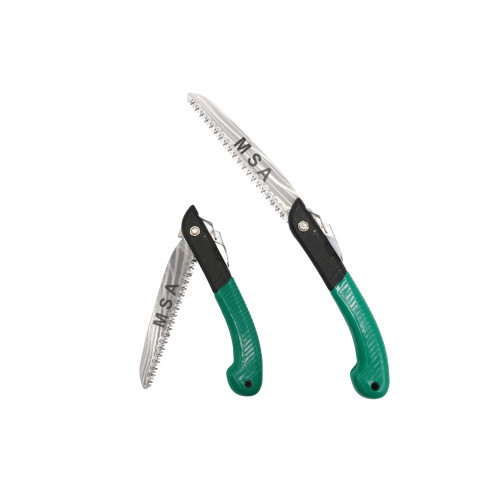 Fierăstrău pliabil pentru grădinărit, lamă curbată cu dinți tripli, mâner ergonomic, 390mm