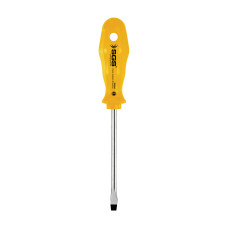 Șurubelniță dreaptă (plată) SGS Yellow Series Cr-V, 6 x 100 mm, mâner ergonomic