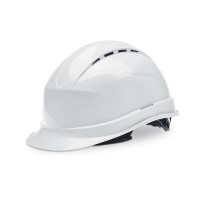 Casca de protectie SGS, alba, reglabila, marime universala, rezistenta la UV