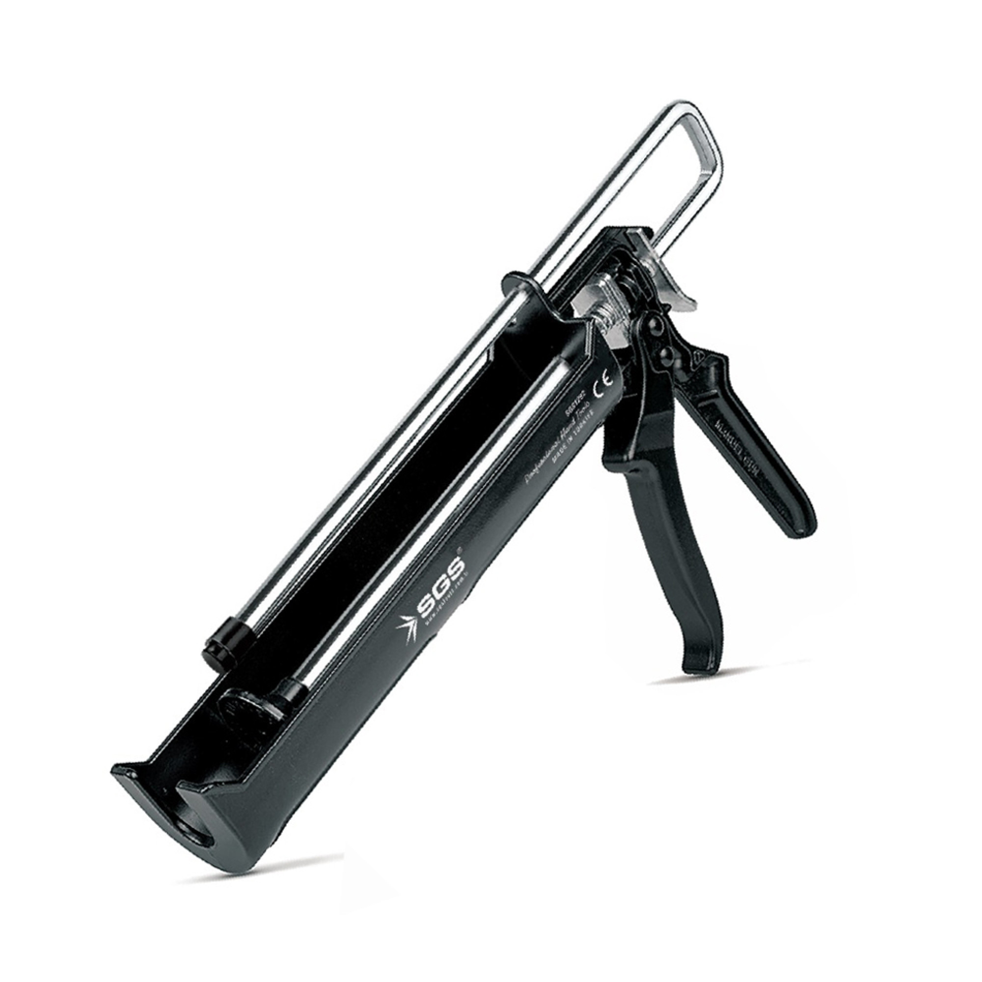 Pistol pentru silicon din aluminiu Heavy Duty, negru, 2 tije, SGS