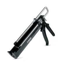 Pistol pentru silicon din aluminiu Heavy Duty, negru, 2 tije, SGS