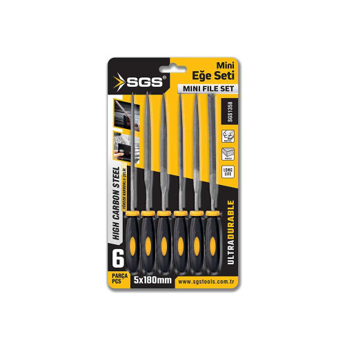 Set pile mini, 5 × 180 mm, 6 piese, SGS