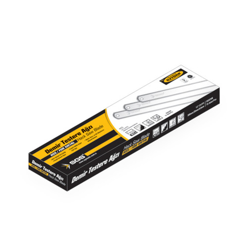 Pânză pentru fierăstrău metal BI-METAL, lată, 300 x 25 x 0.8 mm, HSS M2, set 72 bucăți