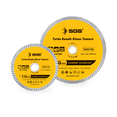 Disc diamantat turbo SGS2115, 115 mm x 22,23 mm, pentru granit, ceramică, beton, piatră și marmură
