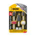 Set pietre de șlefuit mini SGS, 5 piese, pentru metal și lemn, tijă 6 mm, 22.000 RPM