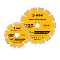 Disc diamantat segmentat SGS2256, 230 mm x 22,23 mm, tăiere granit, ceramică, asfalt, beton, piatră, marmură, 80m/s, Max 8600/min