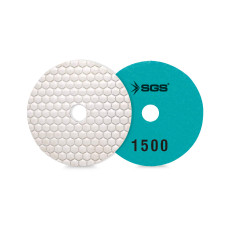 Disc diamantat SGS2345 100 mm, Polishing Pad granulație #1500, pentru marmură, granit și piatră naturală, 10 buc / set