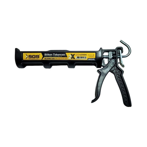 Pistol silicon manual EXTRA STRONG, corp plastic negru