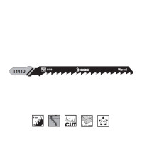 Set 5 pânze decupaj T144D pentru lemn 100 x 7.5 mm, HCS, pas dinți 4 mm