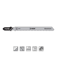 Set 5 pânze decupaj T127D pentru aluminiu 100 x 7.9 mm, HSS, pas dinți 3 mm