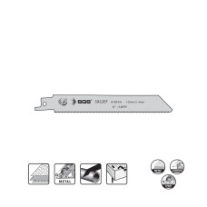 Set 5 pânze sabie metal S922EF BI-METAL 150 x 1.4 mm, HSS, pentru metal și aluminiu