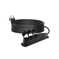 Prelungitor cauciuc 3 prize SGS, 3 x 2,5 mm, 20 m, 250 V, IP44