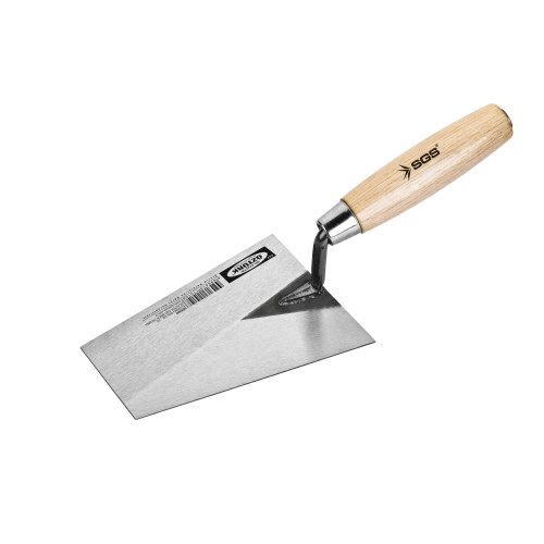 Mistrie Profesională pentru Zidărie SGS390 No.20 – Lamă din Oțel Elastic, Mâner din Lemn