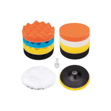 Set Profesional Bureți Polish SGS391 – 11 Piese, 150 mm, Suport M14, pentru Mașini de Polisat Auto