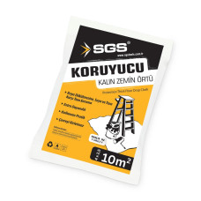 Folie de protecție groasă, 4 x 2,5 m (10 m²), pentru podele, impermeabilă, anti-praf