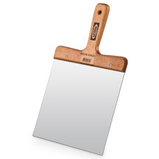 Spatulă Profesională pentru Glet SGS404 – Lamă Inox 0.70 mm, Mâner Lemn, 18 cm