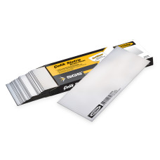 Racletă Profesională din Oțel SGS409 – 6 x 15 cm, Grosime 0.50 mm, 50 Rockwell, pentru Glet și Finisaje