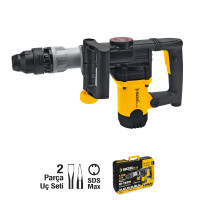 Ciocan demolator electropneumatic, 1300W, 23 Jouli, SDS Max, 2 dălți incluse, valiză transport