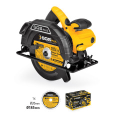Circular,fierastrau electric SGS plus HI-tech 1500W, 185 mm