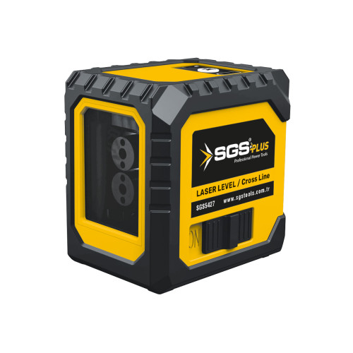 Nivela laser verde cu 2 linii SGS PLUS HI-TECH, autonivelare, precizie ±2 mm/10 m, acumulator Li-Ion 3.7V