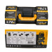 Set nivela laser 5 lini 4V-1H cu accesorii, Baterie Li-Ion 3.7V, 4000mAh, Distanta de lucru 30 m, Precizie +/- 3°, Negru/Galben