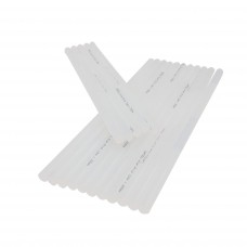 Bara alba silicon 12mm diametru x 300mm lungime, 30g ,baton rezerva pentru pistol de lipit