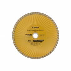 Disc diamantat turbo  pentru placi ceramice, granit, marmura, 180x22.23mm, 80m/s, Max 8600/min 